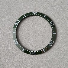 SEIKO Bezel Insert SKX007 / LOW PIP Army Green Ceramic Sloped C3
