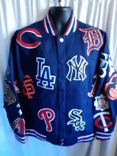 Miam Marlins Men's JH Design MLB Collage Jacket L, XL,2X or 3X