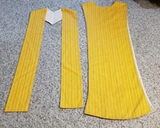 CUSTOM MADE CLERGY SCAPULAR TUNIC WITH MATCHING STOLE VINTAGE WOVEN FABRIC 