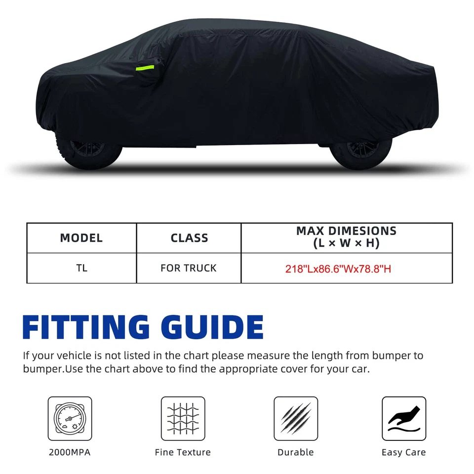 Cubierta protectora impermeable para todo tipo de clima para camioneta Dodge D100 D150 Foto 3 de 4