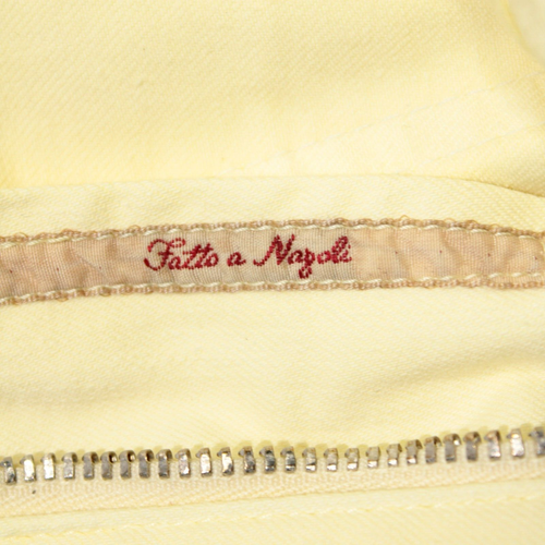 Jeans Marco Pescarolo nuovi con etichette misto cotone 5 tasche taglia 50 (34 US) in giallo tinta unita - Foto 17 di 19