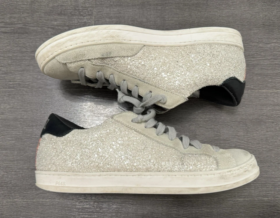 Tenis para mujer P448 John Glitter arco iris guepardo rosa rayas minimalistas 38 Foto 2 de 4