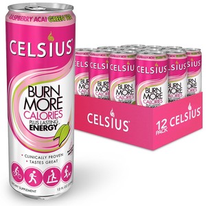 pack acai cans celsius raspberry ounce tea