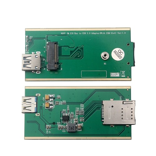 NGFF M.2 to USB2.0 USB3.0 Adapter With SIM card Slot for WWAN/LTE/3G/4G Module - Picture 9 of 39