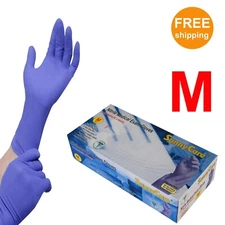 50pcs #8702 SunnyCare 12" Nitrile Exam Glove High Risk Heavy Duty 8mil - Medium
