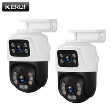 2PC POE Dual Lens 6MP HD Security Camera 2-Way Talk Motion Detection CCTV Camera