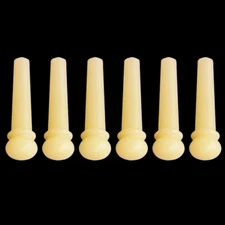 30x Guitar Unslotted Unbleached Bone Pin String Peg Luthier Nut Saddle H00-N