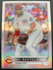 2022 TOPPS CHROME TONY SANTILLAN CINCINNATI REDS #193 RC BASE REFRACTOR