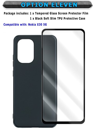 Choice on Premium Tempered Glass Screen Protector Soft Cover Case f Nokia X30 5G - Picture 28 of 34