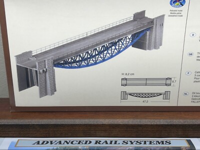 UNDER ARCH STEEEL - 2 track BRIDGE - '' FISHBELLIED '' HO Scale - KIT 120496 - NEW