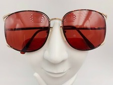 Vintage Harve Benard Ambassador Tortoise Gold Oval Sunglasses Japan FRAMES ONLY