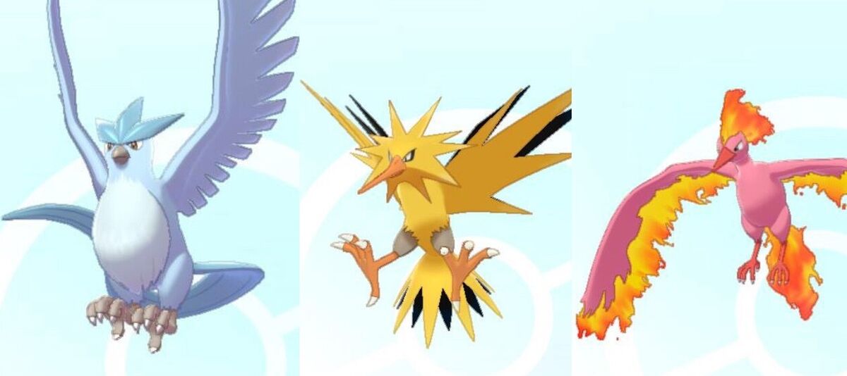 Shiny Legendary Kanto Birds for Pokemon Sword and Shield + 3