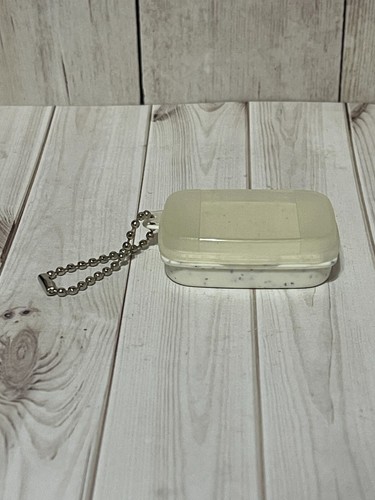 Tupperware Vintage Keychain Key Chain - Rectangular Storage Container