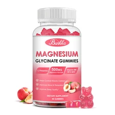 Magnesium Glycinate 500mg Gummies D3 Improved Sleep, Stress , Anxiety Relief
