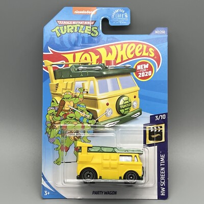 Hot Wheels Teenage Mutant Ninja Turtles HW Screen Time Party Wagon 3/10 Read