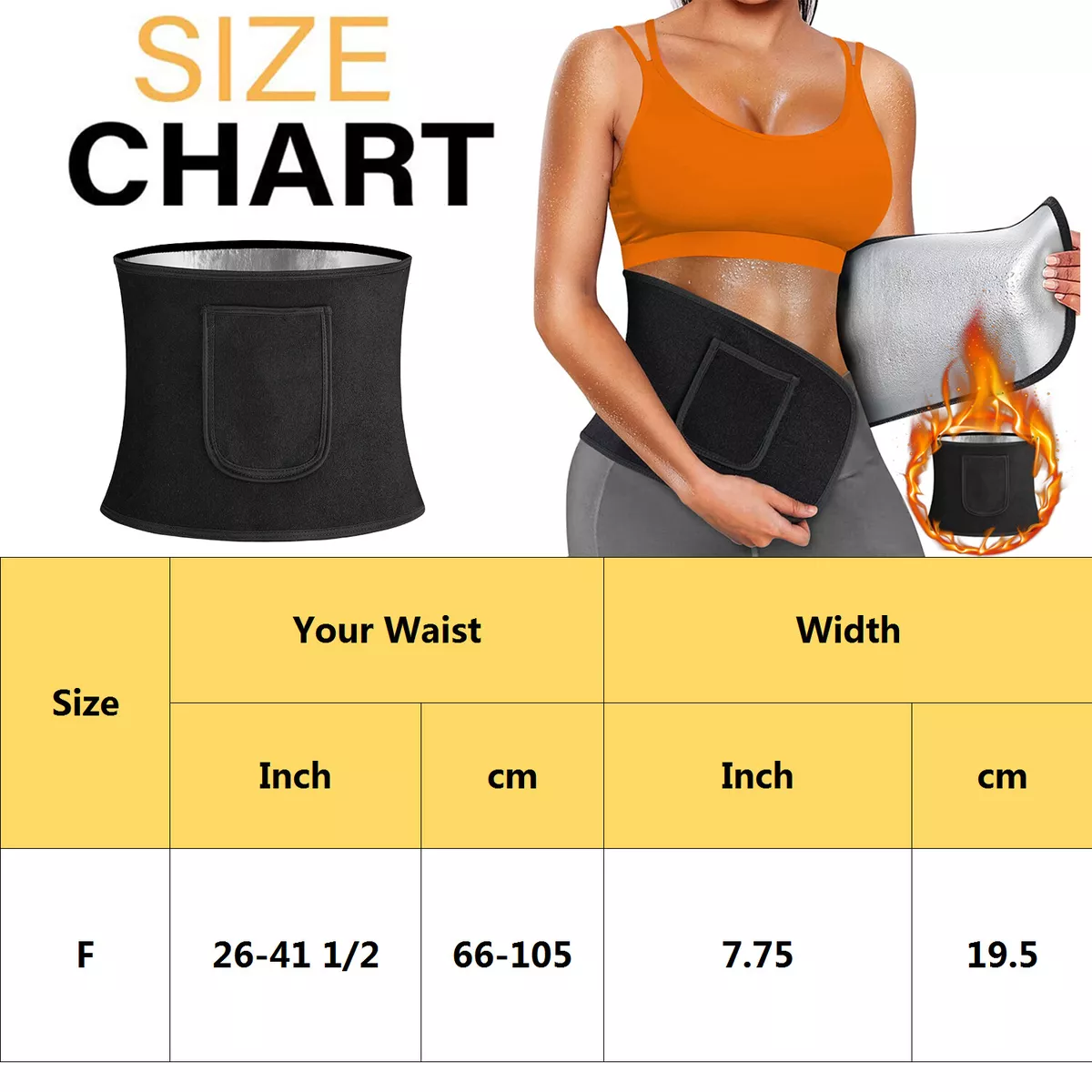 Sweat top workout belt