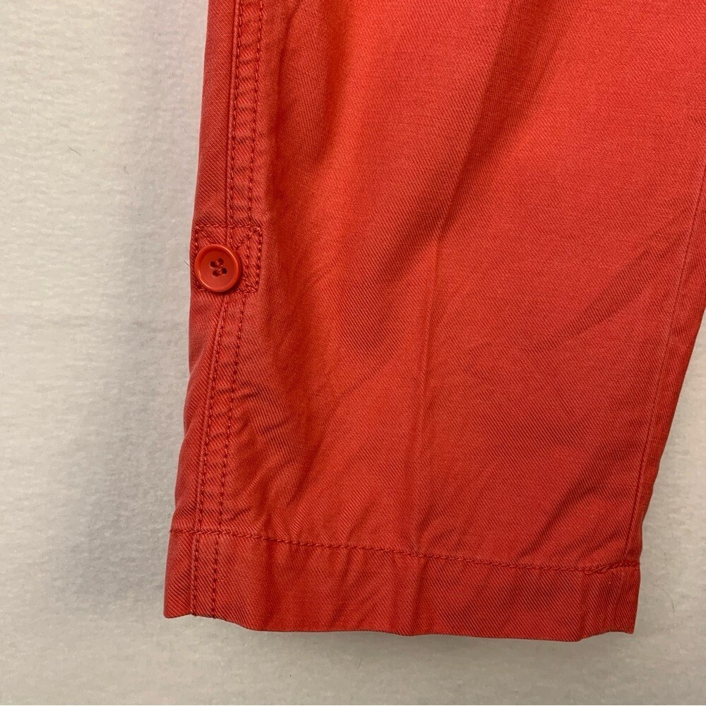 Talbots Red Drawstring Pull On Pants Elastic Wais… - image 4
