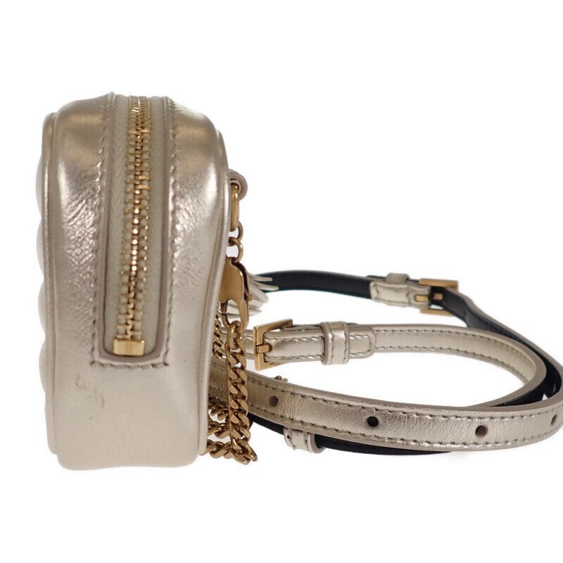 Borsa a tracolla Saint Laurent Babylou catena marsupio 2WAY pelle oro donna TGIS