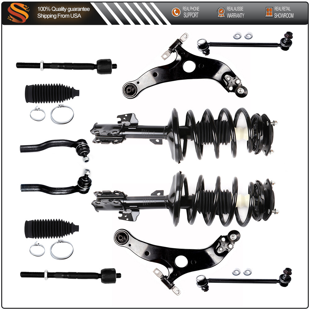 2004-2006 Toyota Sienna AWD Front Strut Control Arm Ball Joint Tie Rod Kit