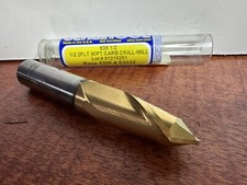 Ultra Tool 53532 1/2" 90 Degree Carbide 2 Flute Drill Mill TIN Coated
