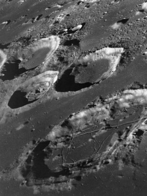 Large Moon Craters Crater Apollo 8 Lunar Orbit 1968 18 x 24 Photo Poster Print