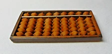 Japanese Abacus; 5.5" x  2.25"; Wooden; 9 rods, 54 beads; 34g