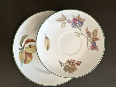 Vintage Elegant Evesham Vale Porcelain Set Of 6 