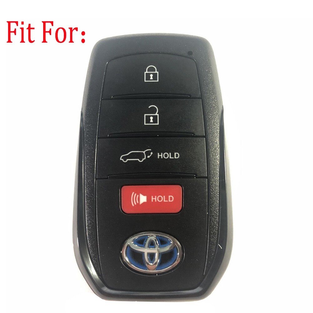 QBUC Genuine Leather Key Fob Cover For Toyota Tundra Venza Sequoia - View #3