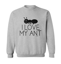 I Love My Ant - Aunt Pun Family Niece Nephew Insect Toddler Crewneck Sweater