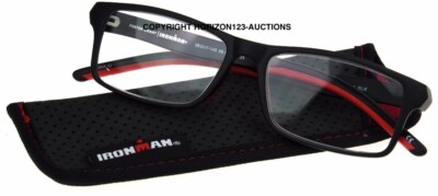 SALE NEW PICK STRENGTH  Foster Grant IRONMAN IM2000 Reading Glasses Black/Red