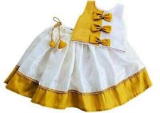 Readymade White  Golden Lehenga Choli, Girl Lehenga Set, Festive Wear Dress