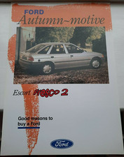 1991 FORD ESCORT FRESCO 2 car sales brochure (Limited Edition). Publ. FA1035