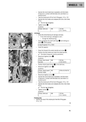 KTM 125 Duke Service Repair Workshop Manual USB 2016 - Picture 6 of 11
