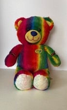 Build a Bear Workshop Crayola Rainbow Striped Bear 16 in Plush Stuffed Animal