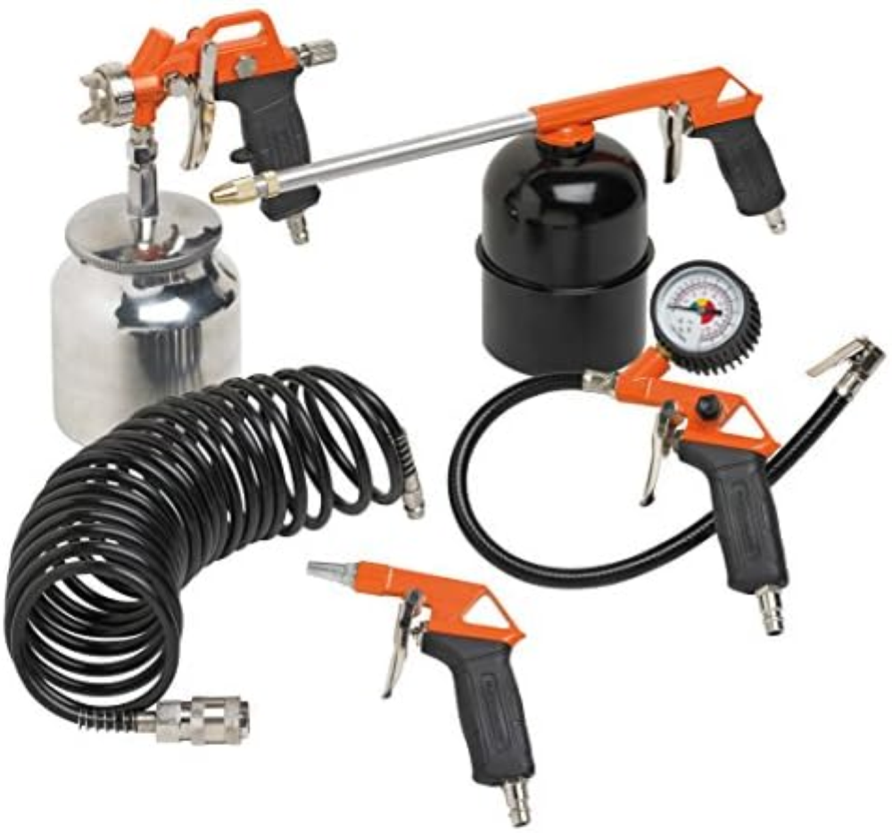 BLACK&DECKER 9045854BND332 Accessori Compressore d'Aria, Nero, 6 Pezzi