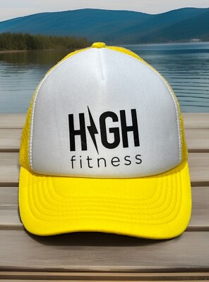 High Fitness Aerobics HIIT Training Yellow Mesh SnapBack