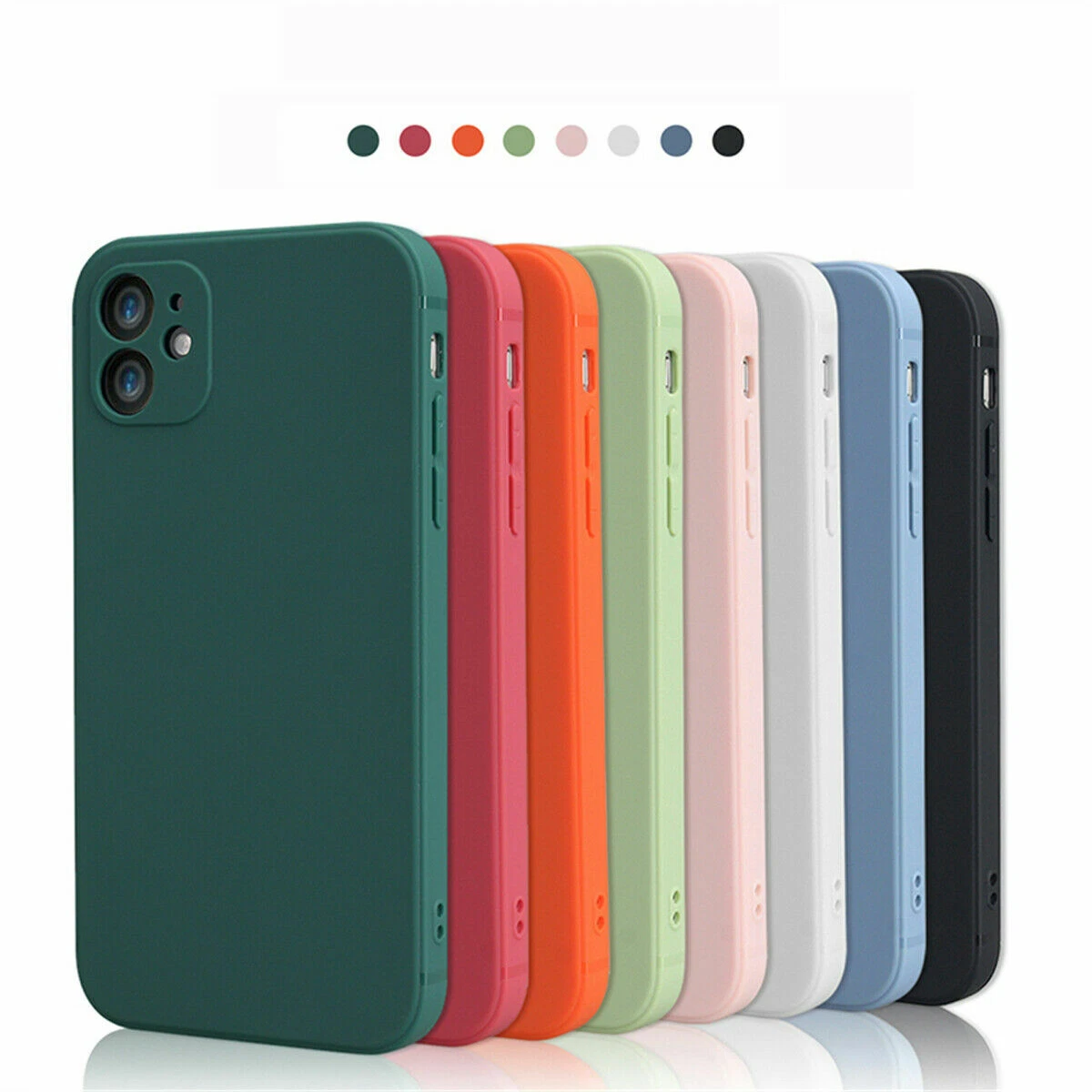 Suitable For iPhone 12 mini 12 Pro Max 11 XS XR 7Plus Silicone Soft Shell  Case