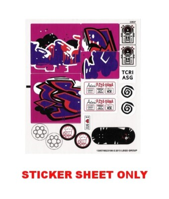LEGO 79104 - TMNT - The Shellraiser Street Chase - STICKER SHEET