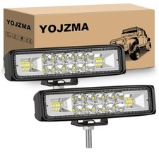 6 inch LED Work Light Bar,24W Spot Flood Combo LED Light Bar 12V 2 x 6in 24W
