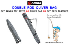 AKIOS SEA TREK DOUBLE ROD QUIVER BAG HOLDALL+TOP COVER OPTION SEA FISHING TACKLE