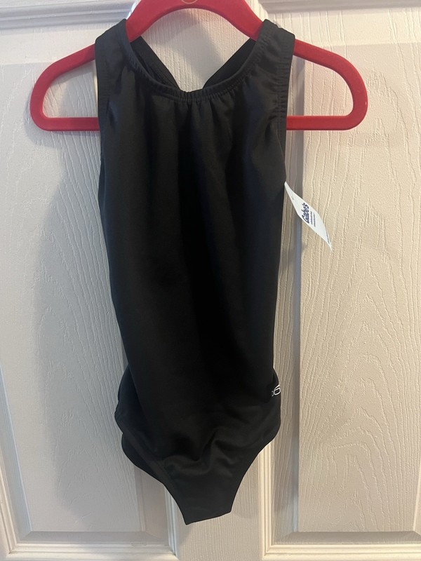 NWT Girls Dolfin Swimsuit Black Size 24 Training Competitive