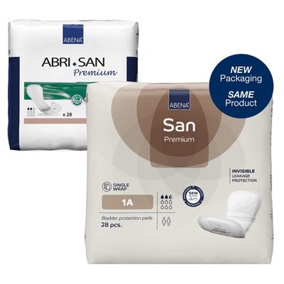 Abena Abri-San Premium Unisex Incontinent Pad Contoured 11'' L 9254 56 28 Ct