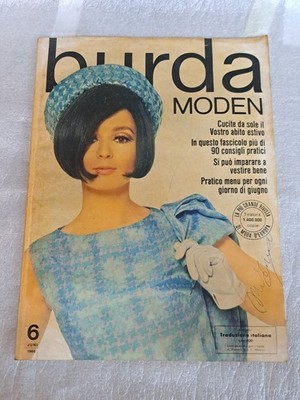 BURDA MODEN VINTAGE KOMPLETT NR.6 JUNI 1966