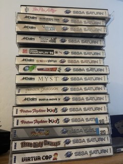 Sega Saturn Lot 2 Virtua Fighter Kids Daytona USA Panzer Dragoon Earthworm Jim 2