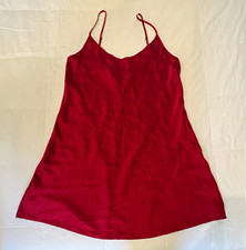 La Perla Women's Red Silk Slip XS/Small Adjustable Straps Nightgown Sm