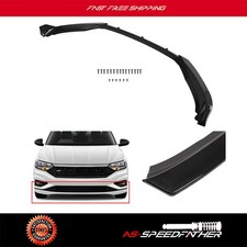 For 2019-2021 Volkswagen Jetta Non Gli Glossy Black Front Bumper Lip Spoiler