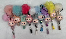 Hand made beaded key chain/Bag charm La Monster Gifts. Basket filler.