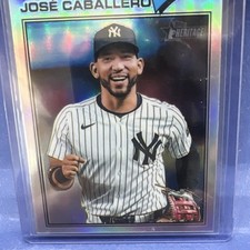 2026 Topps Heritage Chrome Refractors #328 Jose Caballero
