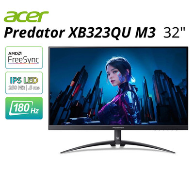 Acer Predator 32'' XB323QU M3 2560x1440 180Hz 250Nit 0.5ms 100x100 Refurbished