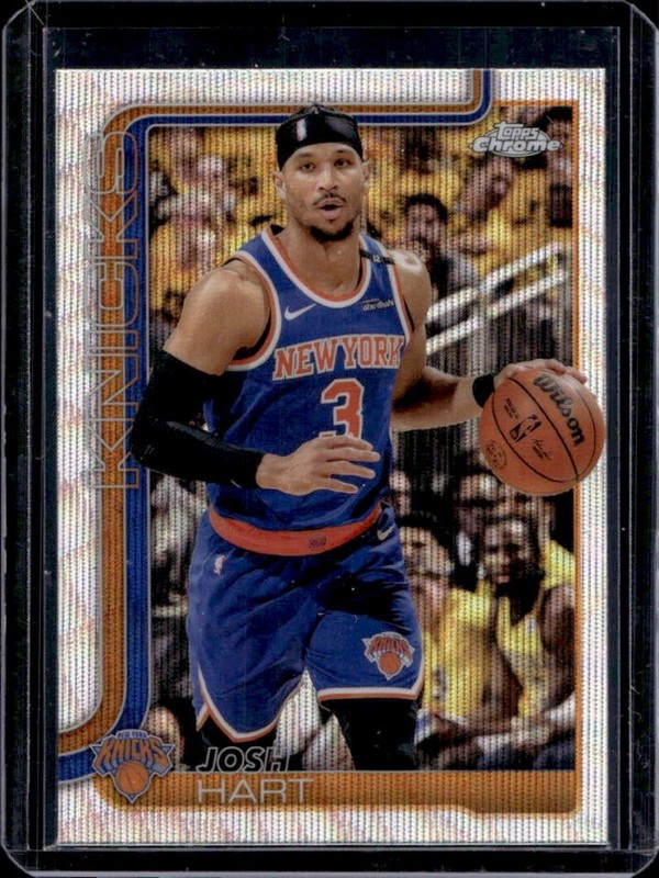 2025-26 Topps Chrome Josh Hart Wave Refractor #160 Knicks